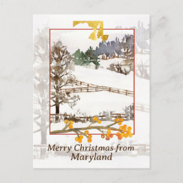 Feliz Navidad desde Maryland Farm Winter Trees