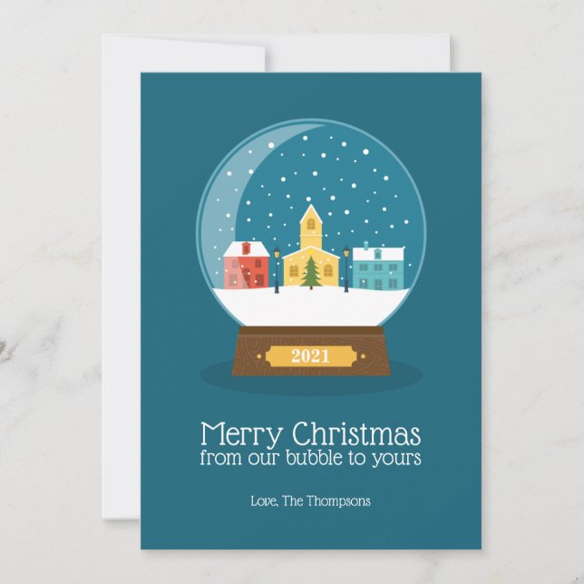 Feliz Navidad desde nuestra burbuja de cuarentena (Anverso)