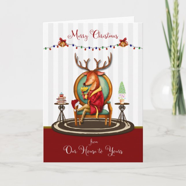Feliz Navidad desde nuestra casa a sus renos (Anverso)
