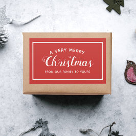 Feliz Navidad desde nuestro Pegatina Rojo familiar