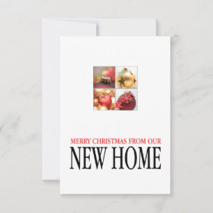 Feliz Navidad desde nueva tarjeta de casa