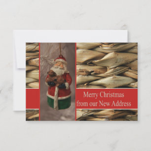 Feliz Navidad desde nueva tarjeta de dirección