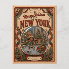 Feliz Navidad desde Nueva York Globo de Nieve Anti