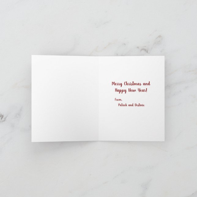 Feliz Navidad desde Patrick y Destinie (Interior)