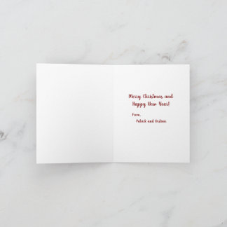 Feliz Navidad desde Patrick y Destinie