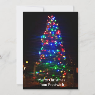 Feliz Navidad desde Prestwich - Tarjeta de Navidad