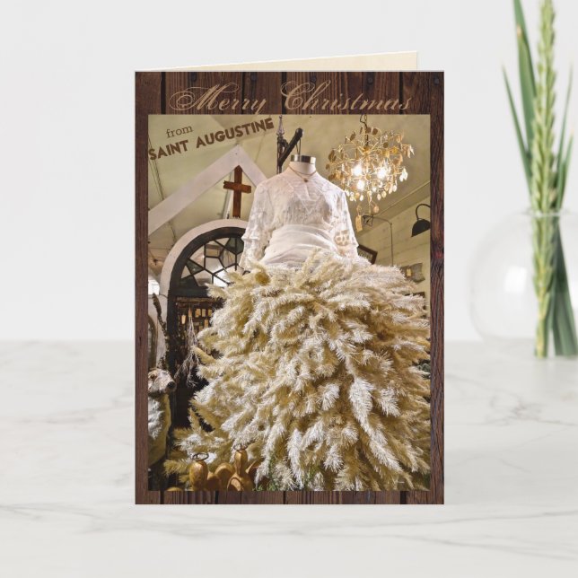 Feliz Navidad desde San Agustín Florida (Anverso)