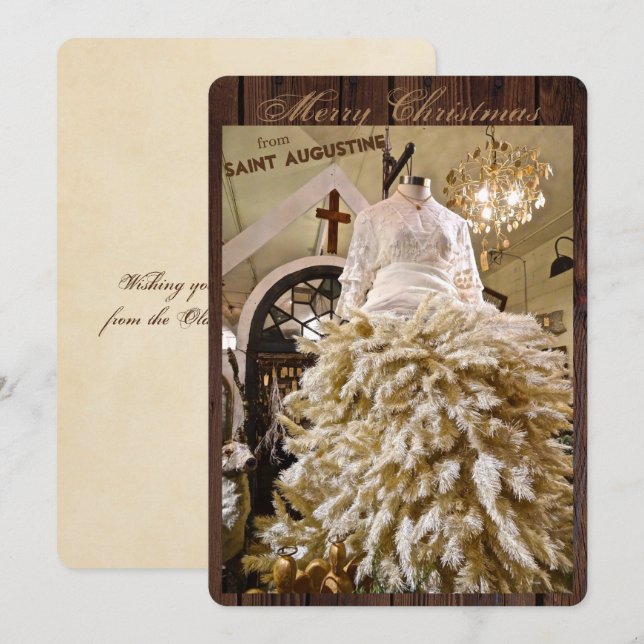 Feliz Navidad desde San Agustín Florida (Anverso / Reverso)
