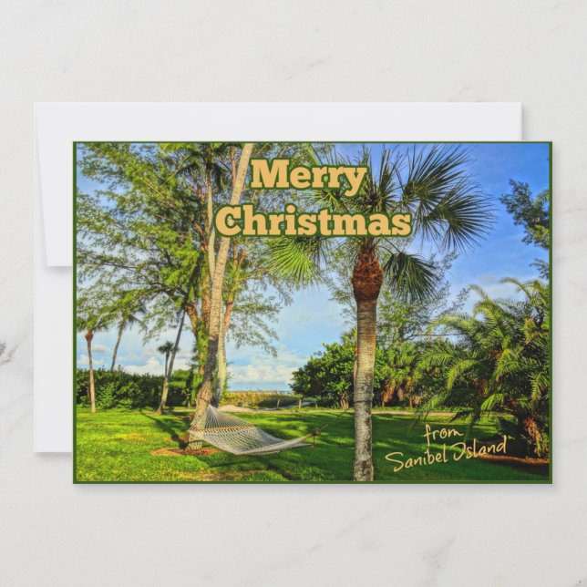 Feliz Navidad desde Sunny Sanibel Island Florida (Anverso)