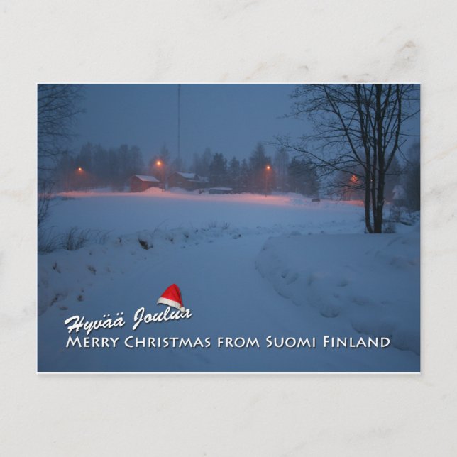Feliz Navidad desde Suomi Finlandia (Anverso)