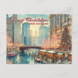 Feliz Navidad desde Tarjeta Postal Navideña de Chi