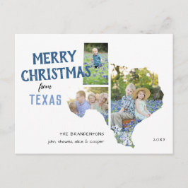 Feliz Navidad desde Texas Tres Postal Fotográfica