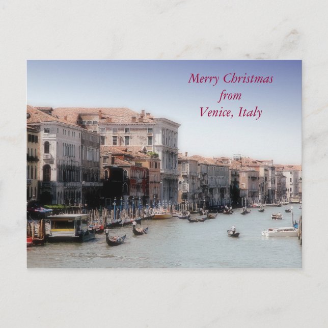 Feliz Navidad desde Venecia, Italia (Anverso)