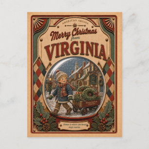 Feliz Navidad desde Vermont Vintage Snow Globe