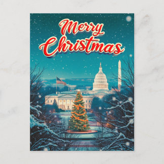 Feliz Navidad Desde Washington Dc Vintage Retro