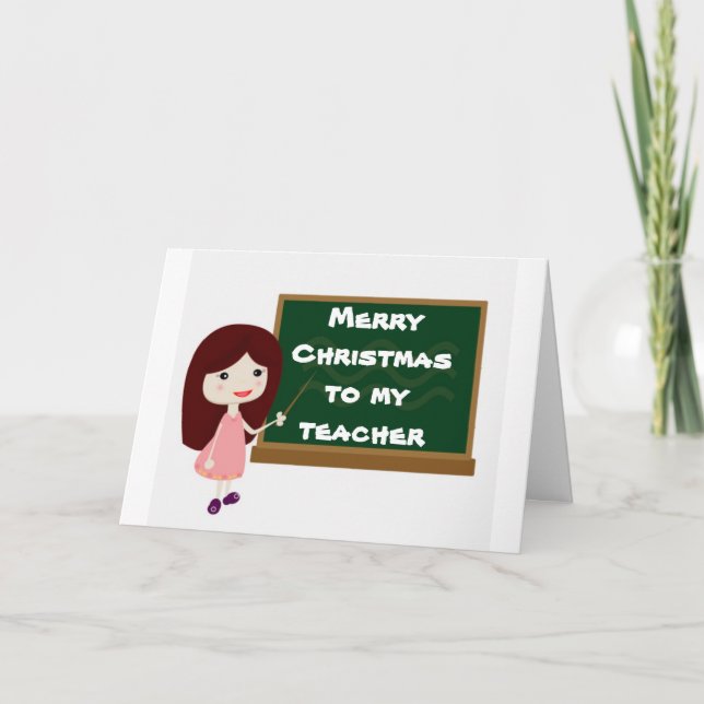 "FELIZ NAVIDAD DESEADA" A PROFESORA (Anverso)