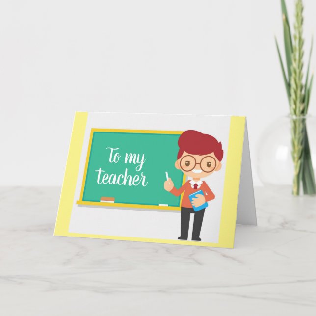 "FELIZ NAVIDAD DESEADA" A UN PROFESOR "HOMBRE" (Anverso)