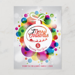 Feliz Navidad Deseos Familiares Modernos Foto