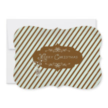 Feliz Navidad Diagonal Stripe Holiday