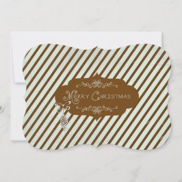 Feliz Navidad Diagonal Stripe Holiday