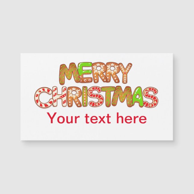 Feliz Navidad Diversión Textos Palabras Personaliz (Anverso)