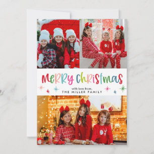 Feliz Navidad Diversión Y Festividad Colorida Foto