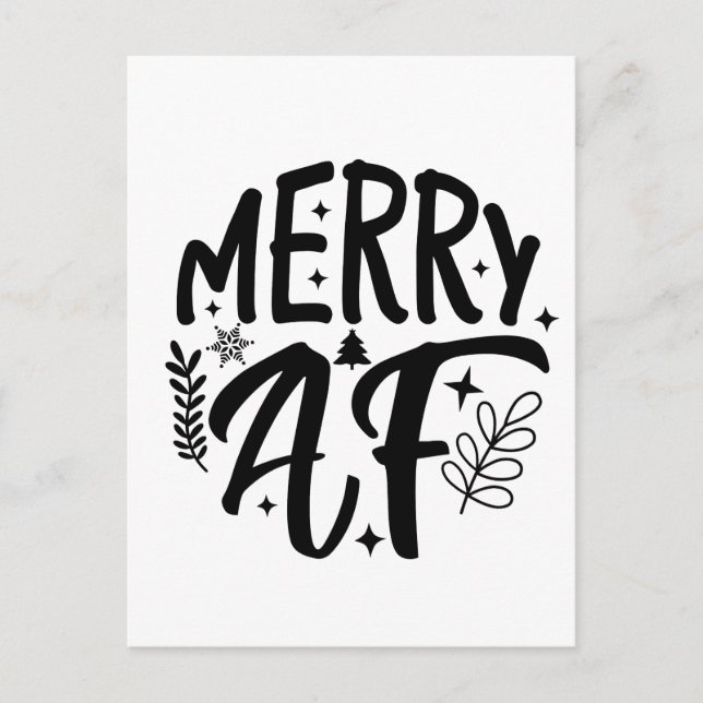 Feliz Navidad divertida copo de nieve Navidad  (Anverso)