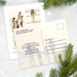 Feliz Navidad Elegante caligrafía de oro 5 Foto