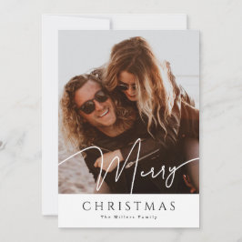 Feliz Navidad Elegante collage 4 Photo Holiday Ca