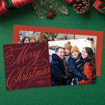 Feliz Navidad elegante escritura clásica foto