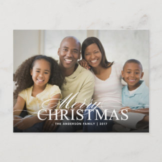 Feliz Navidad Elegante foto con texto superpuesto