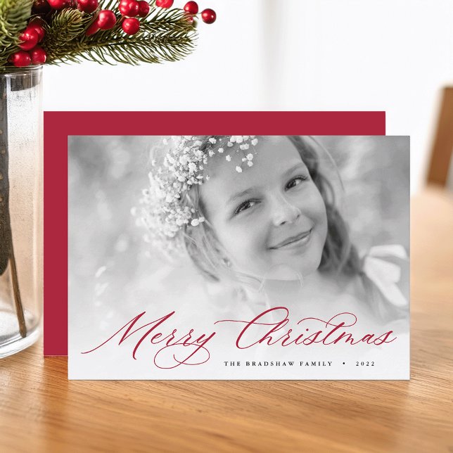 Feliz Navidad | Elegante Foto Script (Subido por el creador)
