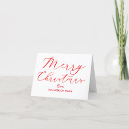 Feliz Navidad Elegante guión de caligrafía de vaca