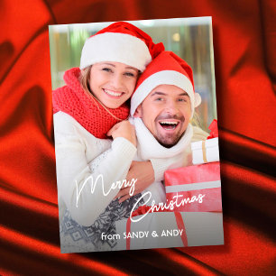 Feliz Navidad Elegante Script 2 Side Design Photo