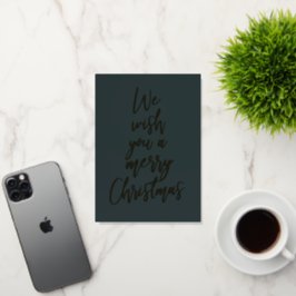 Feliz Navidad Elegante tarjeta de foto de Relieve 