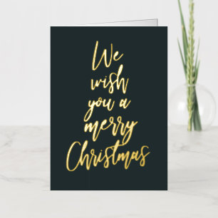 Feliz Navidad Elegante tarjeta de foto de Relieve