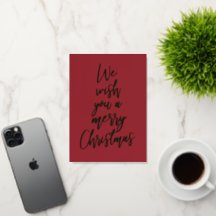 Feliz Navidad Elegante tarjeta de foto del Relieve