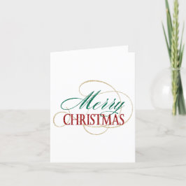 Feliz Navidad Elegante y moderno guión de vacacion