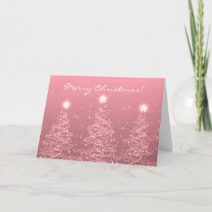 Feliz Navidad Elegantes árboles espumosos Subió or