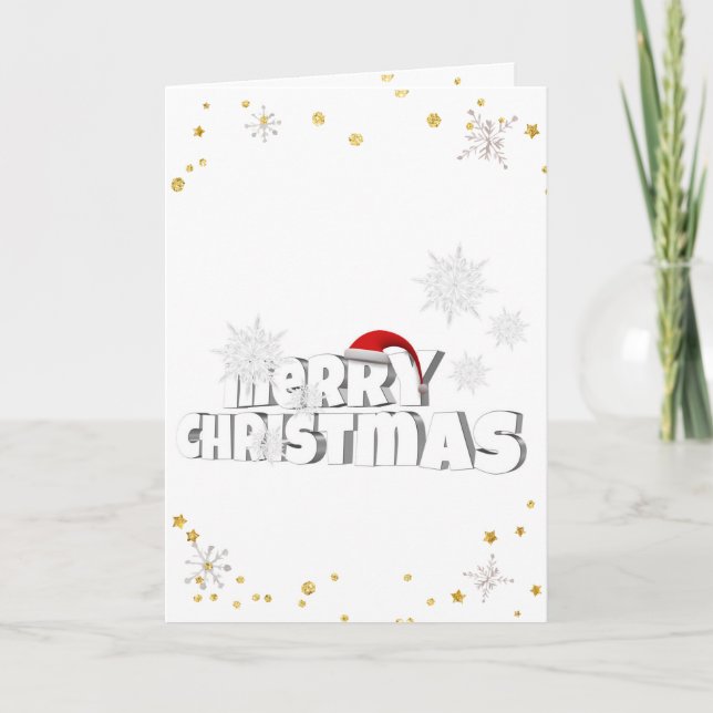 Feliz Navidad Elegantes Decoraciones de Navidad (Anverso)