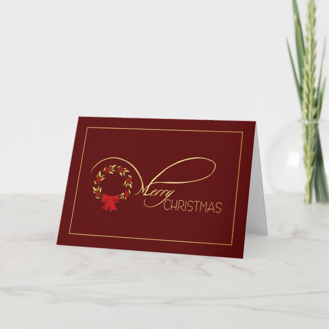 Feliz Navidad - Elegantes tarjetas de Navidades (Anverso)