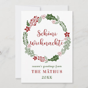 Feliz Navidad en alemán suizo, personalizado
