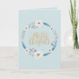 Feliz Navidad en azul