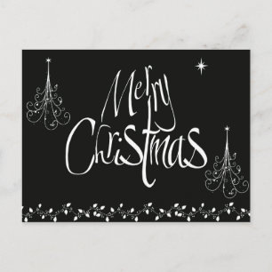 Feliz Navidad en blanco y negro