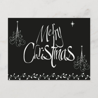 Feliz Navidad en blanco y negro