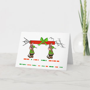 Feliz Navidad en código Morse + Elves y Antena
