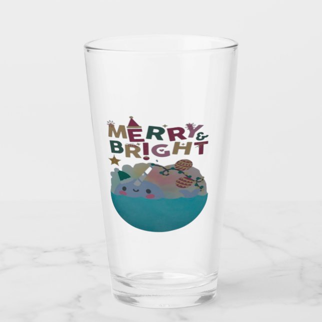 Feliz Navidad en color blanco y azul (Anverso)