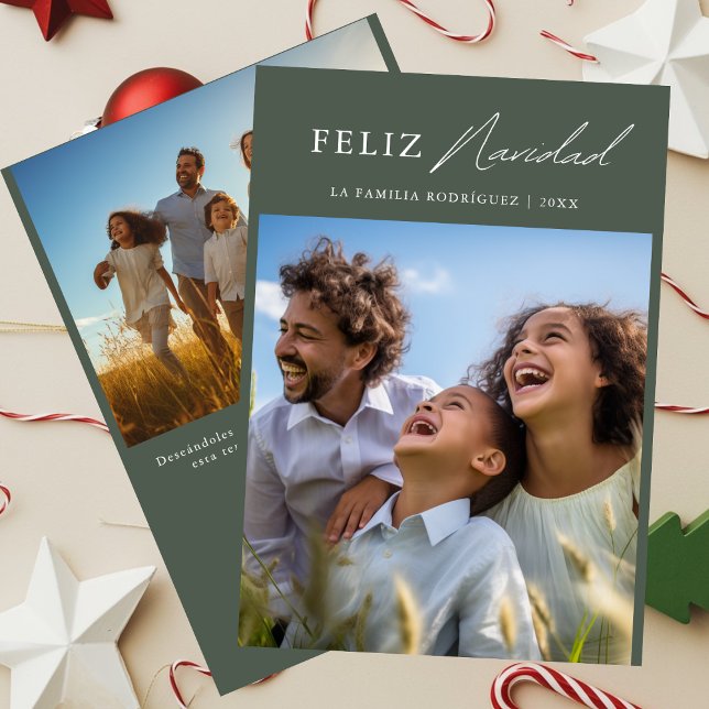 Feliz Navidad en España, divertida foto de una fam (Subido por el creador)