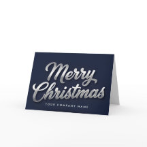 Feliz Navidad en letra script vintage con lámina d