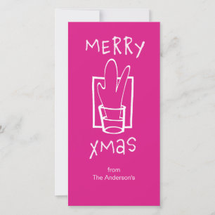 Feliz Navidad en rosa